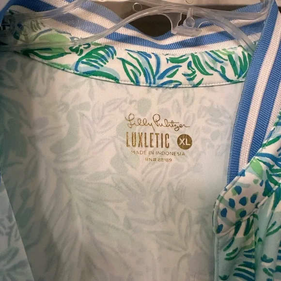 Lilly Pulitzer Love Luxletic Dress Hydra Blue Dandy Lions - Picture 5 of 9